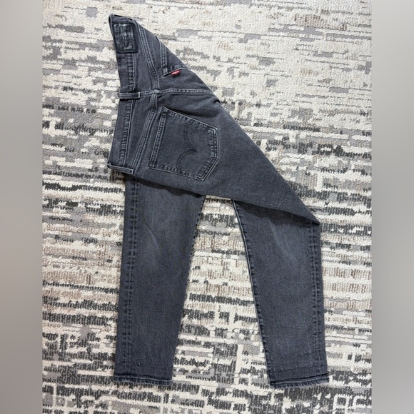 Levi’s Black Highrise Skinny Button Fly Jeans Size 28 Cotton - Picture 10 of 11